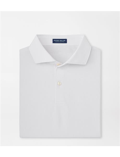 Soul Performance Mesh Polo - Edwin Spread Collar Peter Millar White
