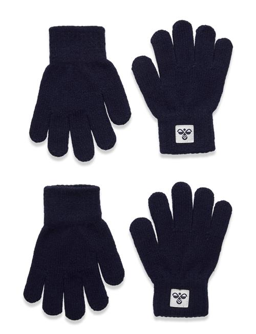 Hmljr Knit Gloves 2-Pack Hummel Navy