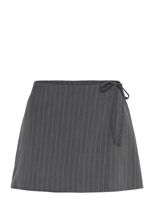 Mini Wrap Skirt Monki Grey