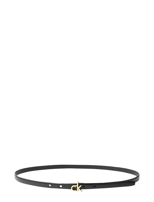 Ck Buckle Skinny Belt 15Mm Calvin Klein Black