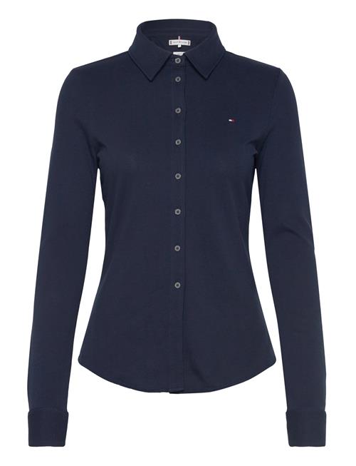 1985 Slim Pique Btn Down Ls Tommy Hilfiger Navy