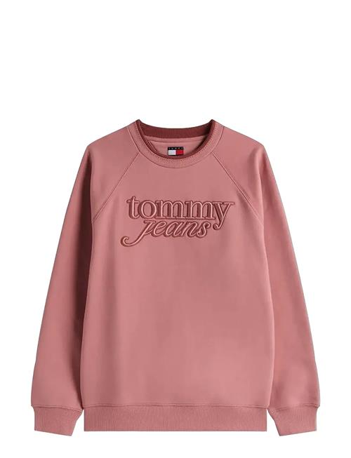 Tjw Rlx Script Crew Ext Tommy Jeans Pink