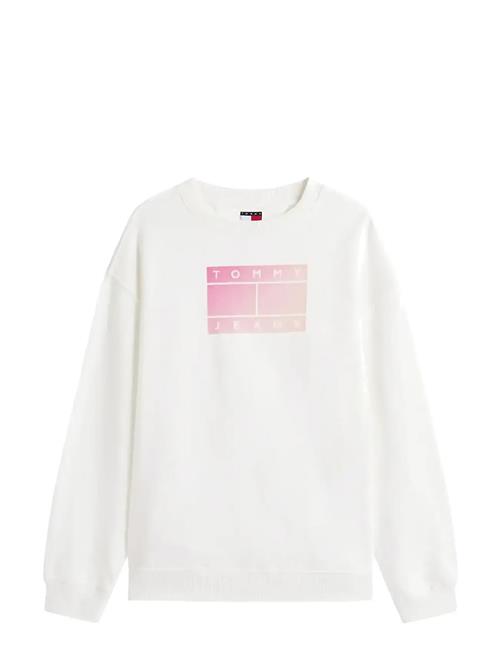 Tjw Rlx Gradient Flag Crew Tommy Jeans White