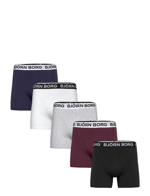 Cotton Stretch Boxer 5P Björn Borg Patterned