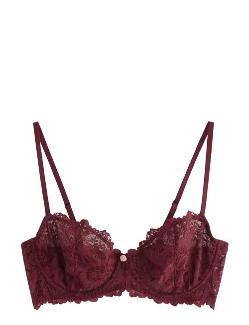 Unpadded Bra Lindex Burgundy