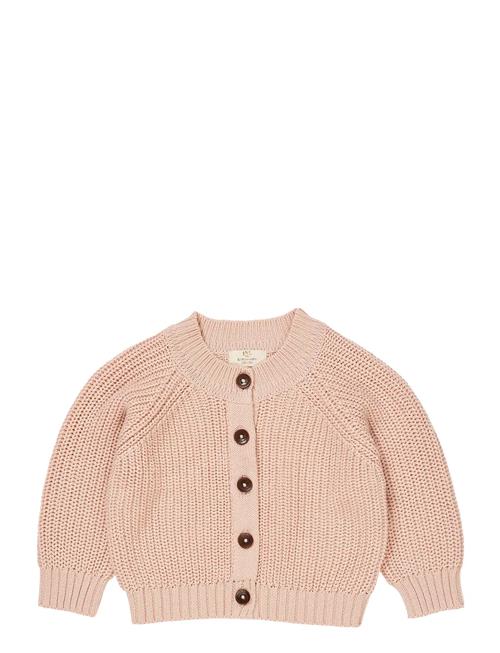 Knitted Classic Rib Cardigan Copenhagen Colors Pink