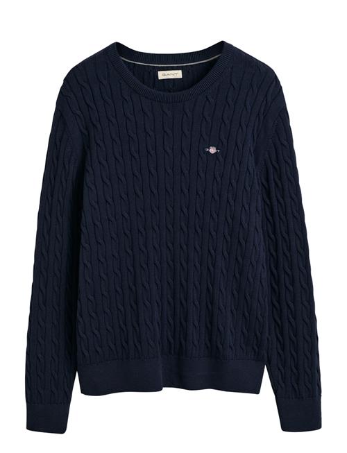 Shield Cotton Cable C-Neck GANT Navy