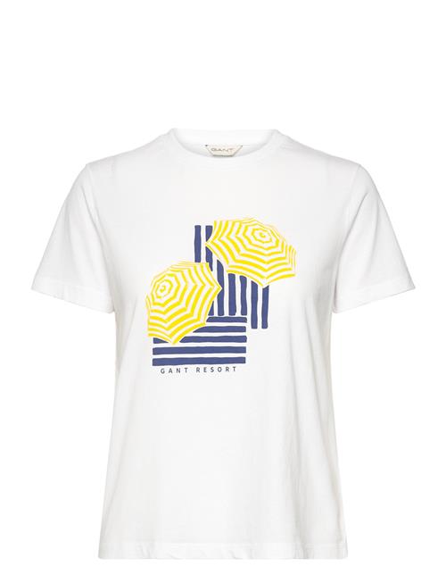 Reg Graphic Ss T-Shirt GANT White