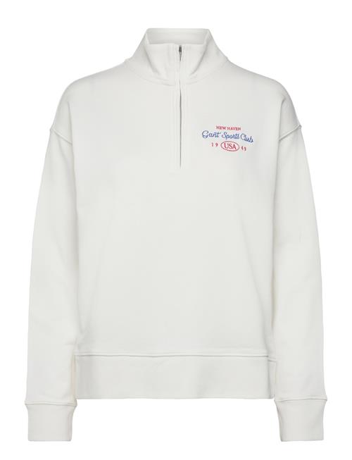 Graphic Half Zip Sweat GANT White