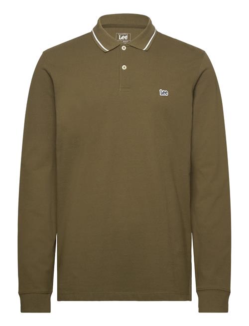Ls Pique Polo Lee Jeans Khaki
