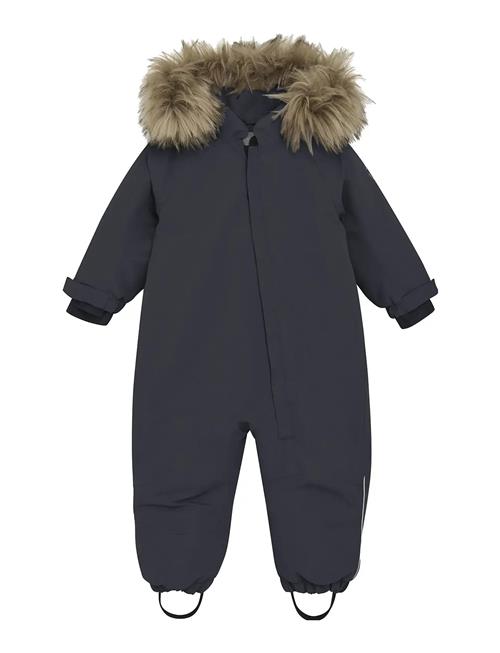 Baby Snowsuit W. Fake Fur En Fant Grey