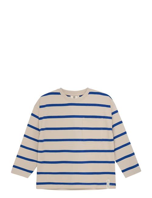 T-Shirt Ls Stripe Over En Fant Beige