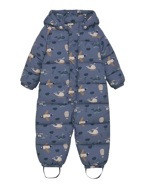 Quilted Suit Aop Minymo Blue