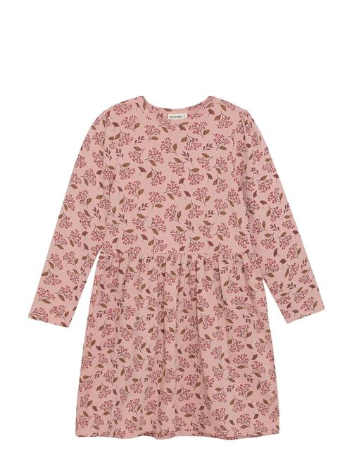 Dress Ls Aop Minymo Pink