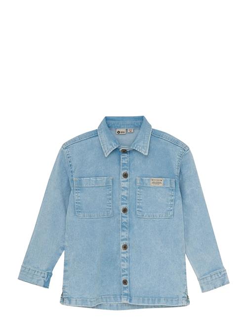 Denim Shirt Backprint Daily 7 Blue