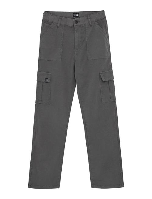 Cargo Wide Straight Indian Blue Jeans Grey