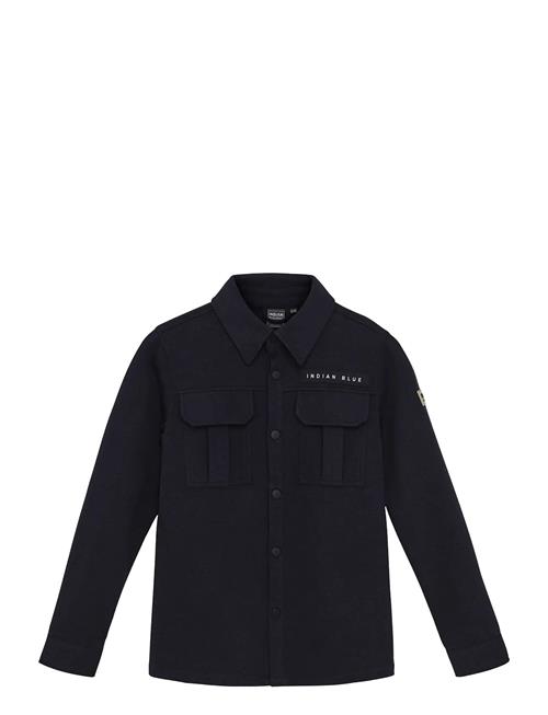 Shirt Jacket Twill Stretch Indian Blue Jeans Black