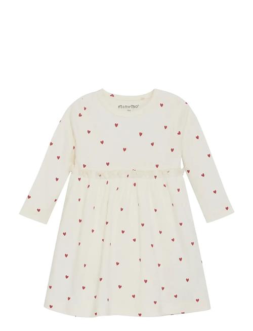 Dress Ls Aop Rib Minymo White