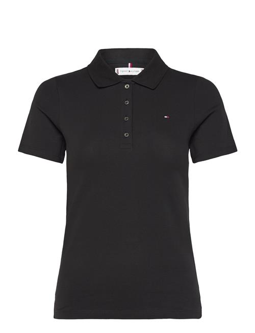 1985 Slim Pique Polo Ss Tommy Hilfiger Black