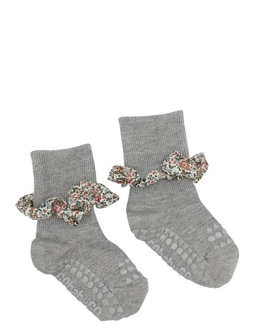 Non-Slip Socks - Bamboo / Liberty GoBabyGo Grey
