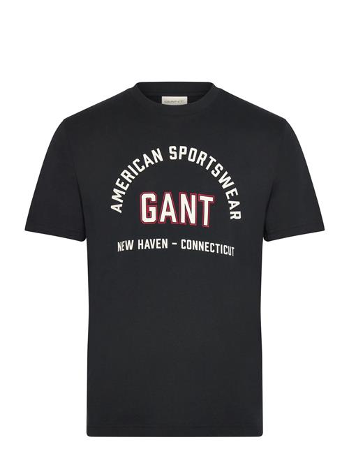 Printed Graphic Ss T-Shirt GANT Black
