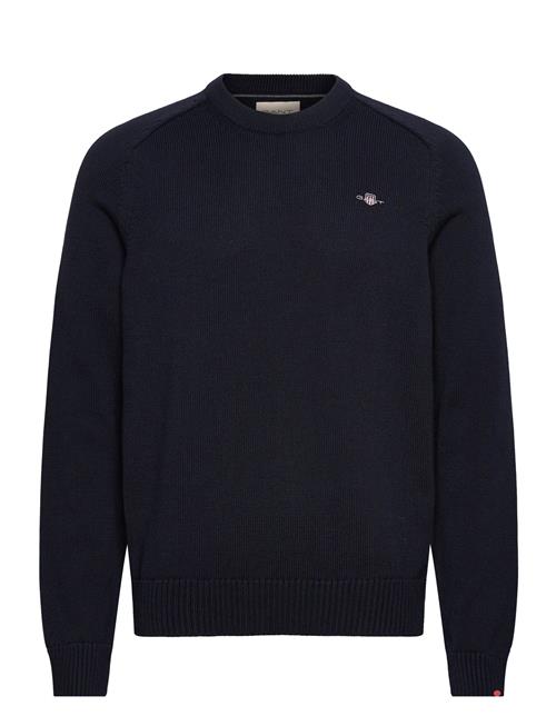 Casual Cotton C-Neck GANT Navy