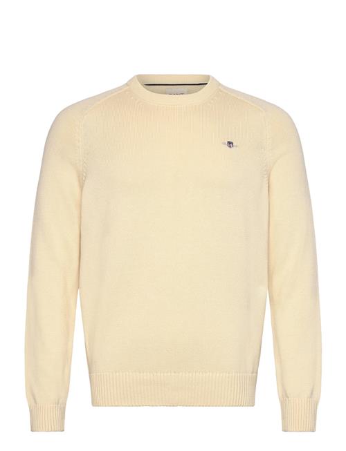 Casual Cotton C-Neck GANT Cream