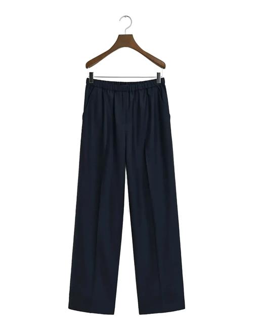 Wool Blend Pull On Pants GANT Navy