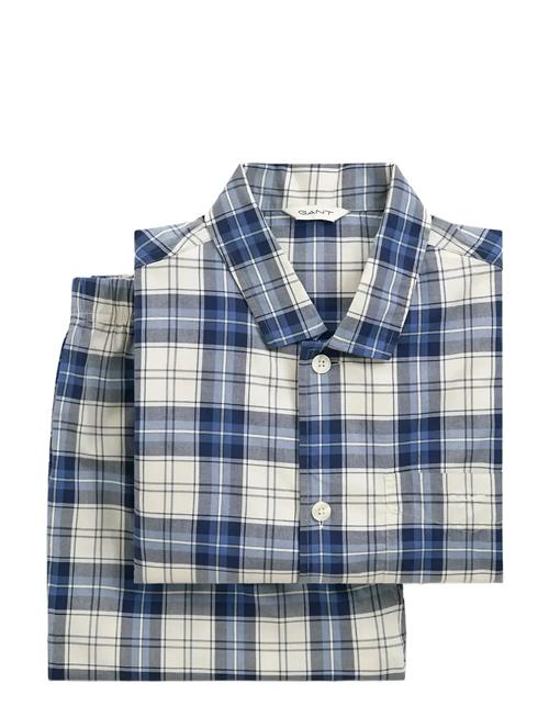 Checked Pj Set Shirt And Pants GANT Blue