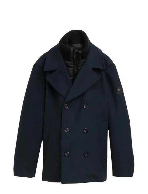 Wool Caban With Insert Tom Tailor Navy