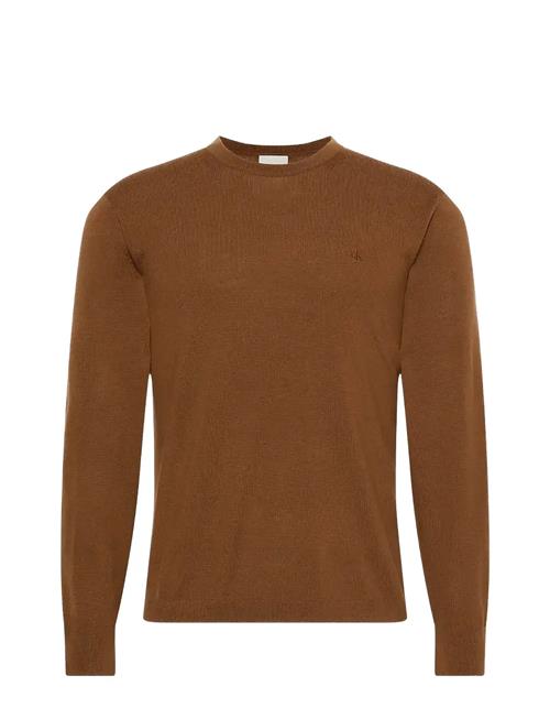 Ls 100 Merino Crew 14Gg Calvin Klein Brown