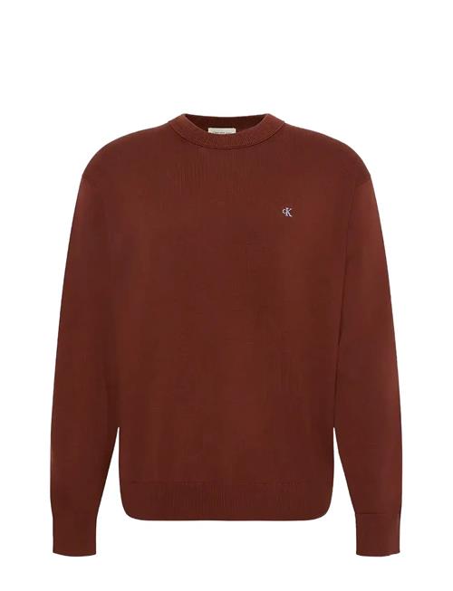 Ls Ez Cotton Crewnk Sweater 12Gg Calvin Klein Jeans Red