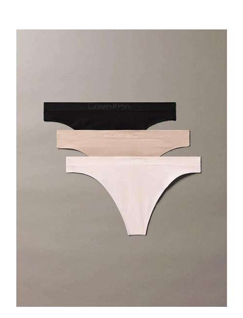 Thong 3 Pk Calvin Klein Black