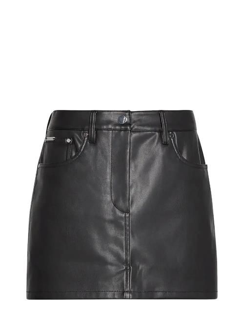 Faux Leather 5Pkt Mini Skirt Calvin Klein Jeans Black