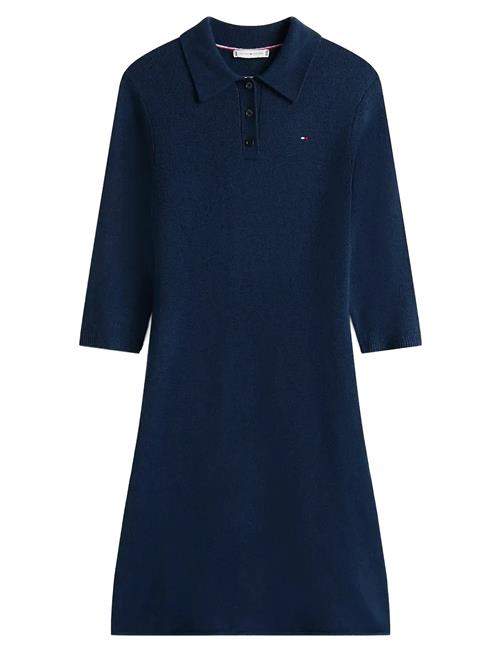 Soft Wool Half Sl F&F Polo Dress Tommy Hilfiger Navy