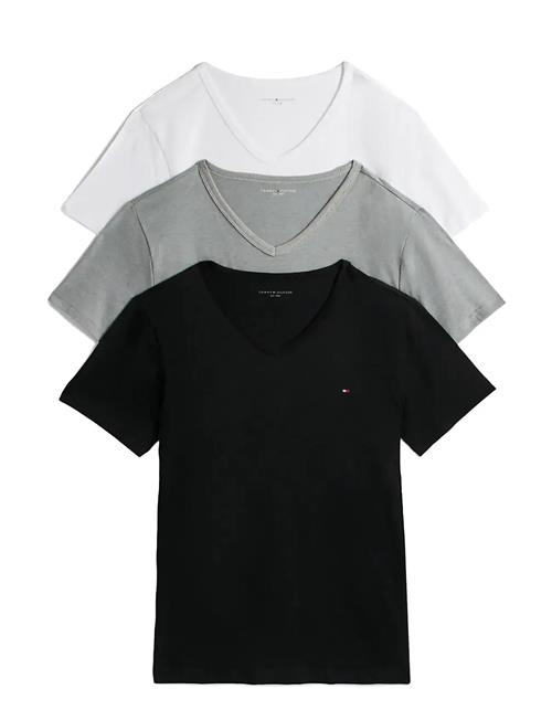 3P Ss V-Neck Tee Tommy Hilfiger Black