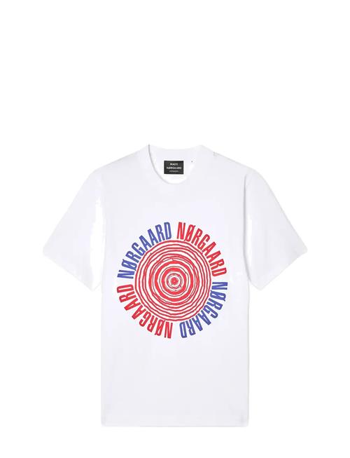 Cotton Jersey Spiral Frode Tee Mads Nørgaard White