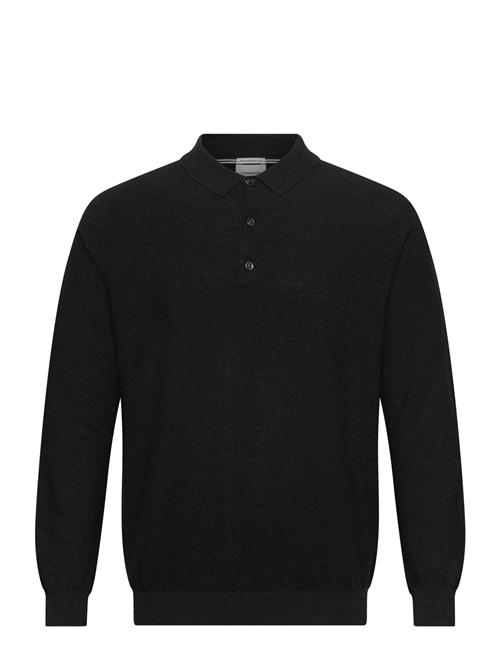 100 Merino Polo Knit Lindbergh Black Black