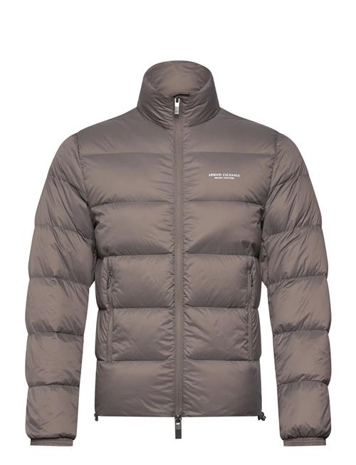 Down Jacket Armani Exchange Brown