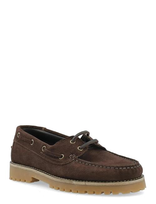Biacapri Boat Shoe Suede Bianco Brown