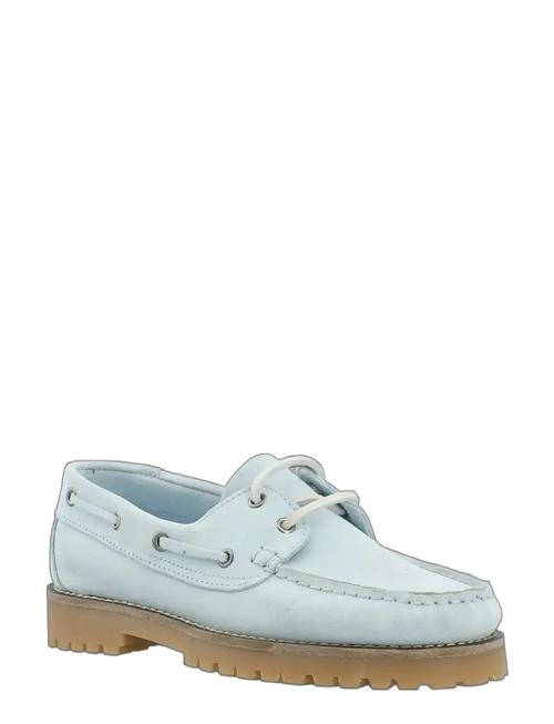 Biacapri Boat Shoe Suede Bianco Blue