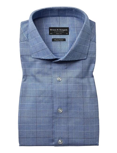 Bs Jose Modern Fit Shirt Bruun & Stengade Blue