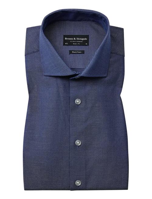 Bs Adolis Modern Fit Shirt Bruun & Stengade Blue