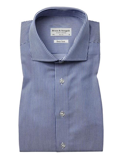 Bs Alvarez Slim Fit Shirt Bruun & Stengade Blue