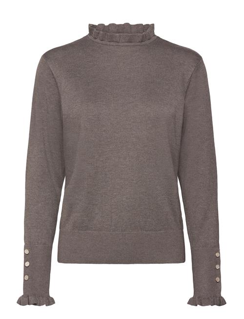 Pullover From Freequent In A Soft, Fine-Knit Material. The Pullover Has A Simple FREE/QUENT Brown