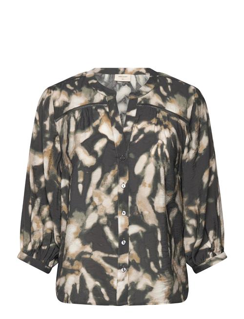 Blouse From Freequent In A Soft Material With A Lovely Print. The Blouse Has Thr FREE/QUENT Patterned