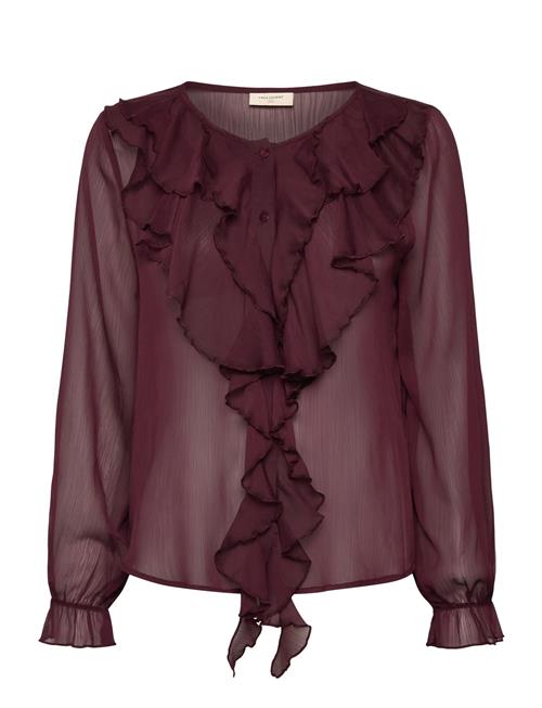 Blouse From Freequent In A Light Material. The Blouse Has A Simple Silhouette Wi FREE/QUENT Burgundy
