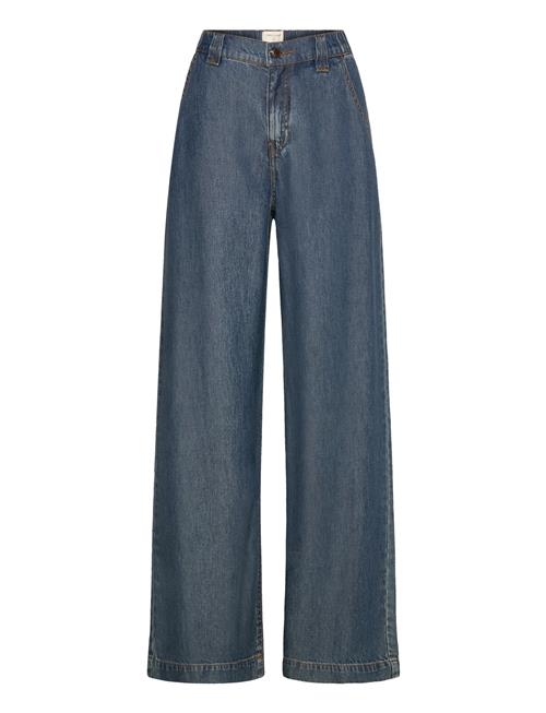 Pants From Freequent In A Light Denim. The Pants Have A Simple Silhouette With Z FREE/QUENT Blue