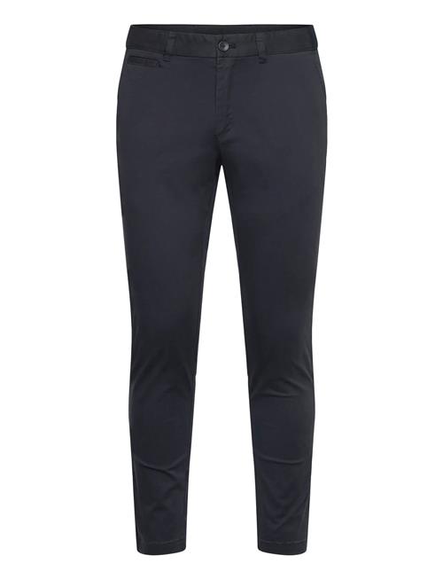 Prato Cropped Tapered Chino Trousers Mango Navy