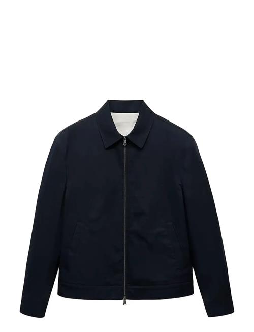 Zipper Cotton Jacket Mango Navy
